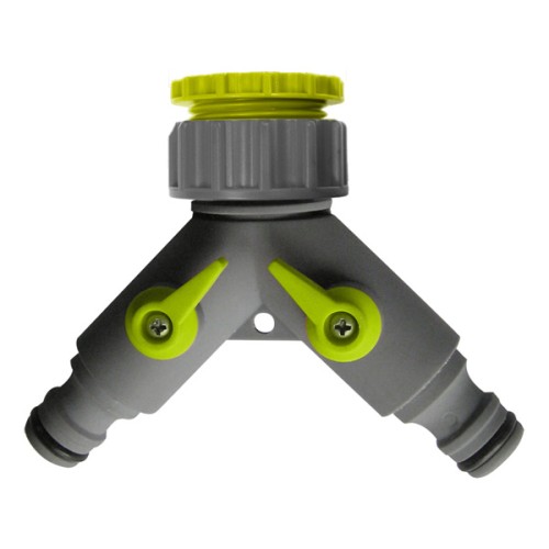 M7B025G Distribuidor manguera. Gris-Verde. 3/4"-1"