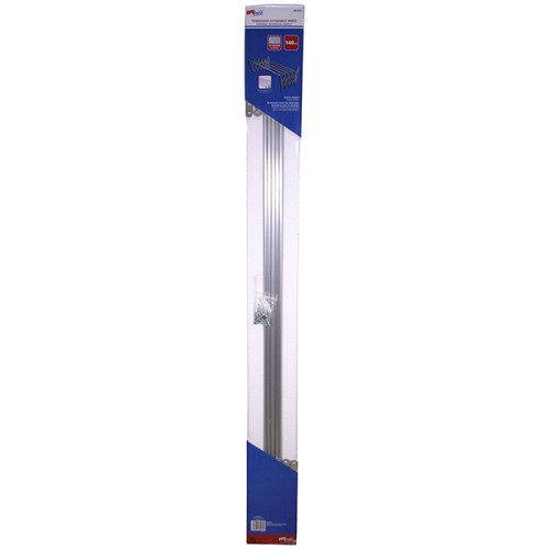 Mod. M8C004A Tendedero Extensible Pared. Aluminio. 140 cm [Paquete 1 ud]