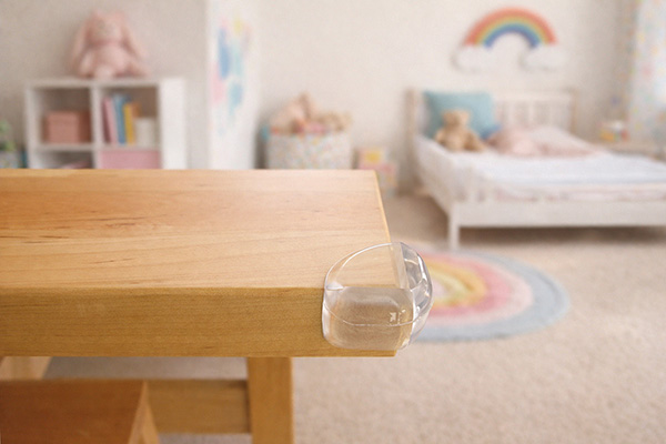 Mod. B2001-H Protege Esquinas de Silicona. Transparente. 30 x 30 x 20 mm [Blister 4 unidades]