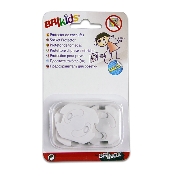 Mod. B2042-B Protector de enchufe giratorio. Blanco [Blister 6 unidades]