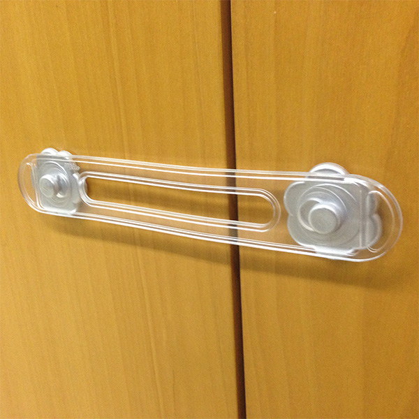 Mod. B2051-F Cierre de seguridad para armarios y cajones. Cromado mate. 176 x 29 mm [Blister 1 unidad]