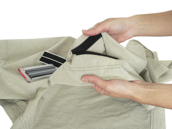 Mod. B4240-N Tira adhesiva de cierre por contacto. Negro. 20 mm x 10 cm [Blister 4 tiras]