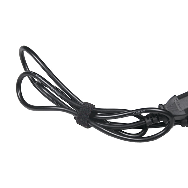 Mod. B4246-N Brida de cierre téxtil doble cara 12mmx20cm. Negro [Blister 6 tiras]