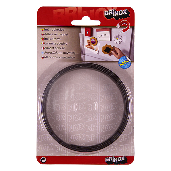 Mod. B4280-N Imán adhesivo. Negro. 20 mm x 1 m [Blister 1 rollo]
