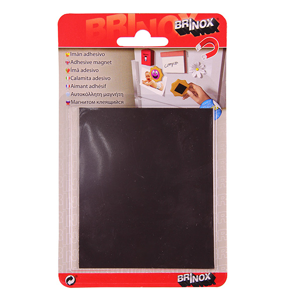 Mod. B4281-N Imán adhesivo. Negro. 100 x 85 mm [Blister 1 placa]