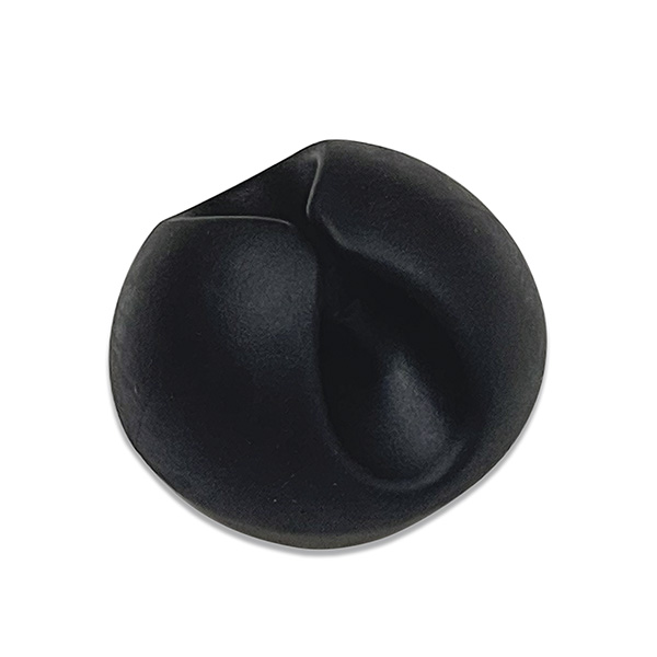 Mod. B4400-N Sujetacables redondo. Adhesivo. Negro [Blister 6 unidades]