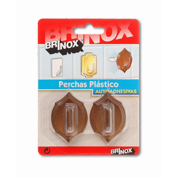 Mod. B5020-Z Percha Escudo. Madera. 34 x 48 mm [Blister 2 unidades]