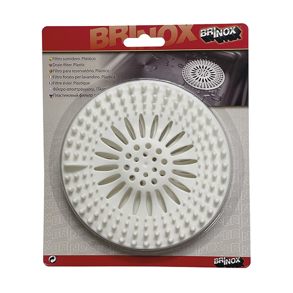 Mod. B5041-B Filtro sumidero. Plastico. Blanco [Blister 2 unidades]