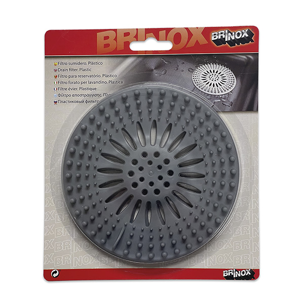 Mod. B5041-G Filtro sumidero. Plastico. Gris [Blister 2 unidades]