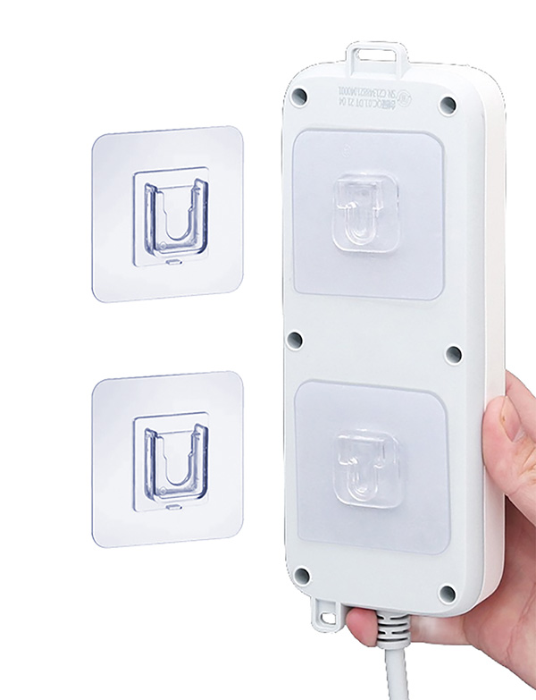 Mod. B5102-B Cuelga-objetos Nano adhesivo 6x6cm. Transparente. 6x6 cm [Caja-display 6 juegos]