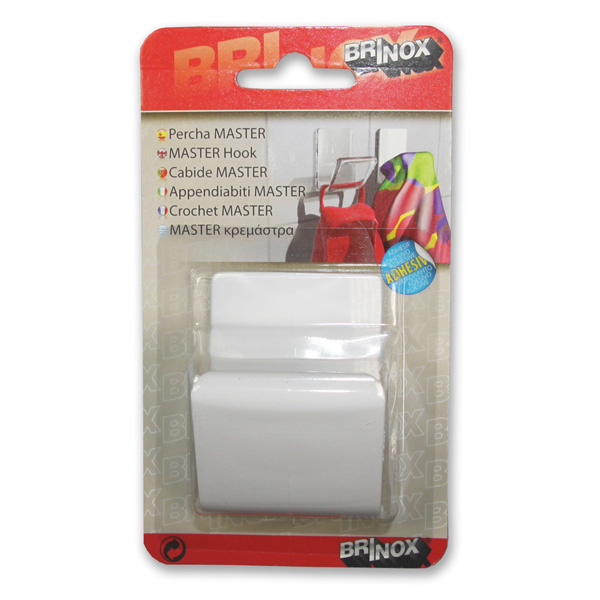 Mod. B5203-B Percha Master. Blanco. 60 x 44 mm [Blister 1 unidad]
