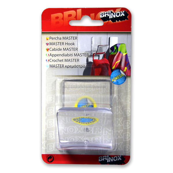 Mod. B5203-H Percha Master. Transparente. 60 x 44 mm [Blister 1 unidad]