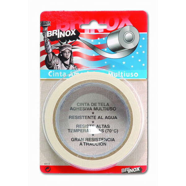 Mod. B6111-B Cinta Americana. Blanco. 10 m. 50 mm [Blister 1 rollo]