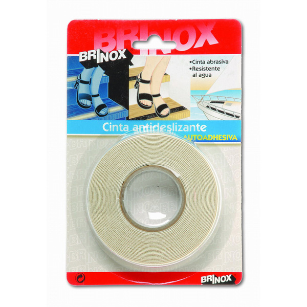 Mod. B6130-B Cinta Antideslizante adhesiva. Blanco. 5 m. 25 mm [Blister 1 rollo]