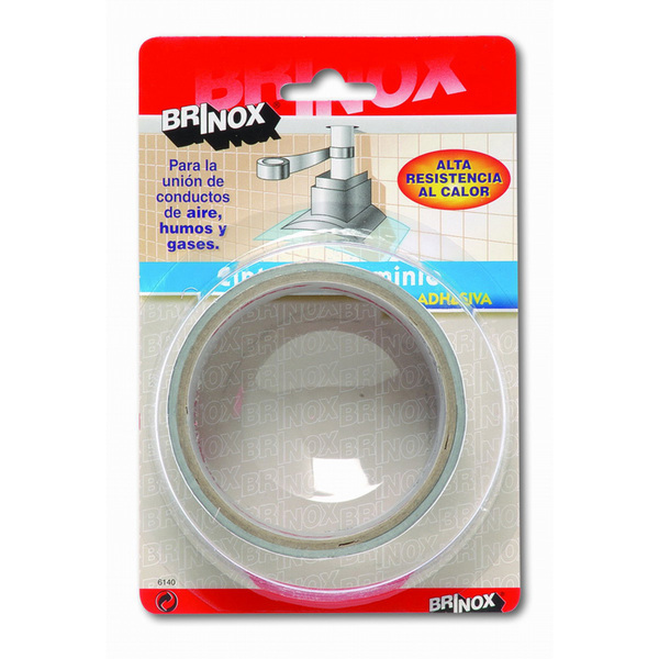 Mod. B6140-A Cinta Aluminio adhesiva. Aluminio. 5 m. 50 mm [Blister 1 rollo]