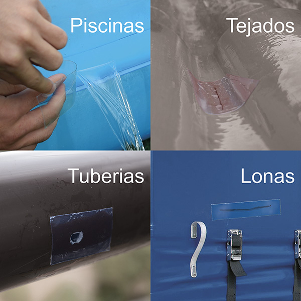 Mod. B6225-H Cinta adhesiva de sellado impermeable.100mm x 1,5m. Transparente. 1,5 m [Rollo]