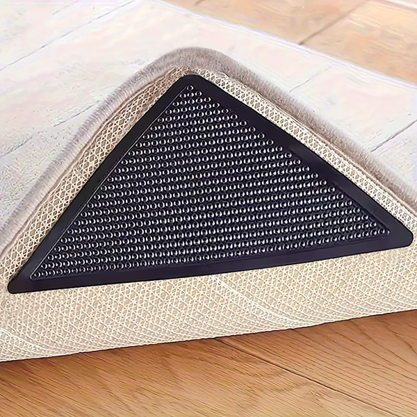 Mod. B6265-N Antideslizante alfombras. Reutilizable.110x110mm. Negro. Negro [Caja-display 8 unidades]