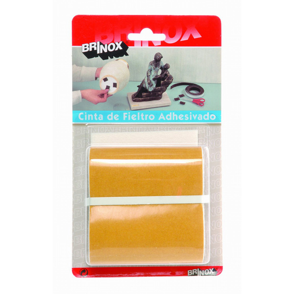 Mod. B6276-B Deslizadores Fieltro. Blanco. 85 mm x 1 m [Blister 1 rollo]