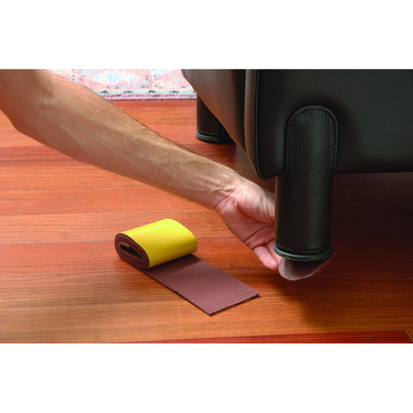 Mod. B6276-M Deslizadores Fieltro. Marrón. 85 mm x 1 m [Blister 1 rollo]