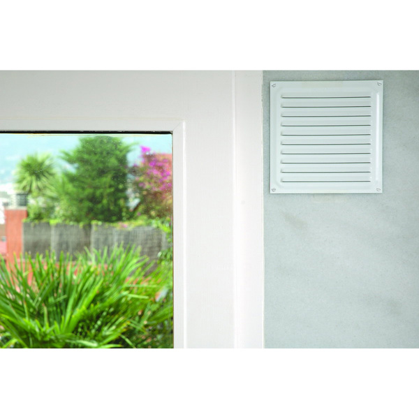 Mod. B7022-D Rejilla de Ventilación. Lacado Blanco. 15 x 15 cm [Granel]