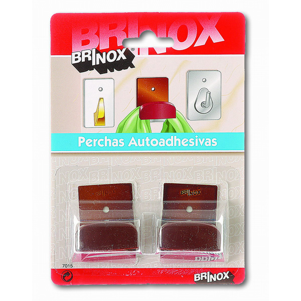 Mod. B7043-M Percha Júnior. Acero. Porcelana. 30 x 45 mm [Blister 2 unidades]