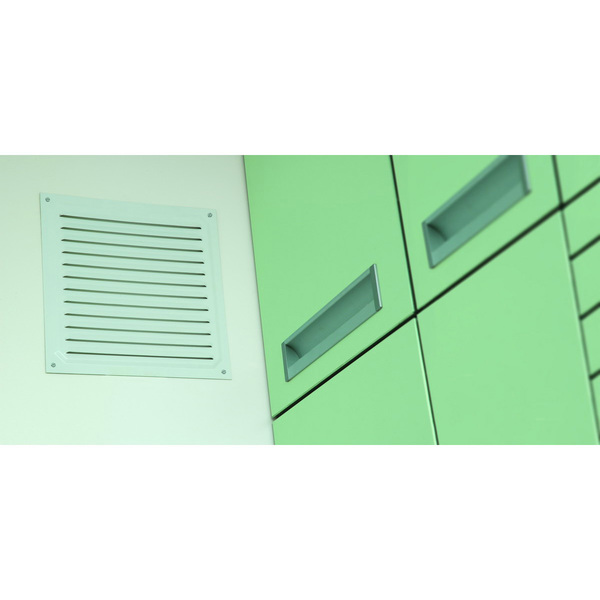 Mod. B7058-D Rejilla de Ventilación. Lacado Blanco. 20 x 20 cm [Granel]