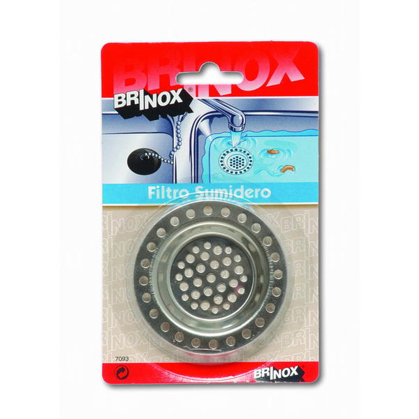 Mod. B7093-E Filtro Sumidero. Acero Inoxidable. Ø 72 mm [Blister 1 unidad]