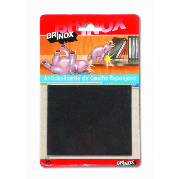 Mod. B7810-N Antideslizante de caucho. Negro. 100 x 85 mm [Blister 1 rectángulo]