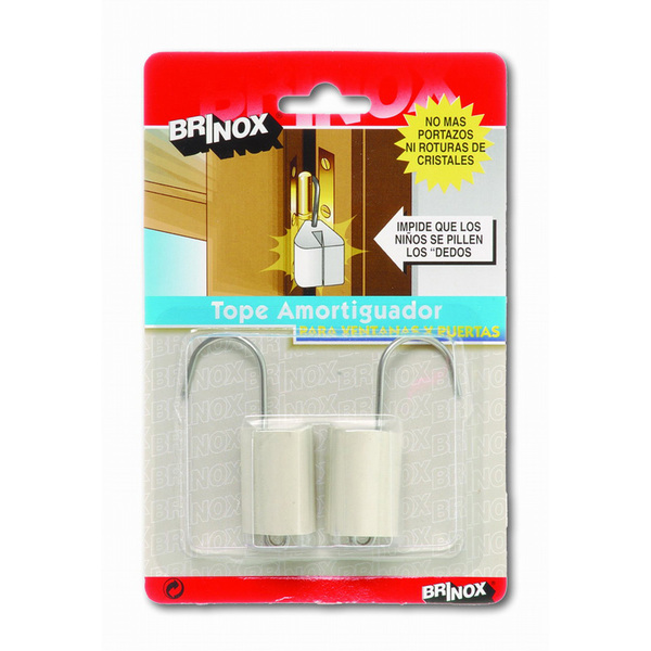 Mod. B7830-B Amortiguador para Puertas y Ventanas. Blanco. 70 x 44 mm [Blister 2 unidades]