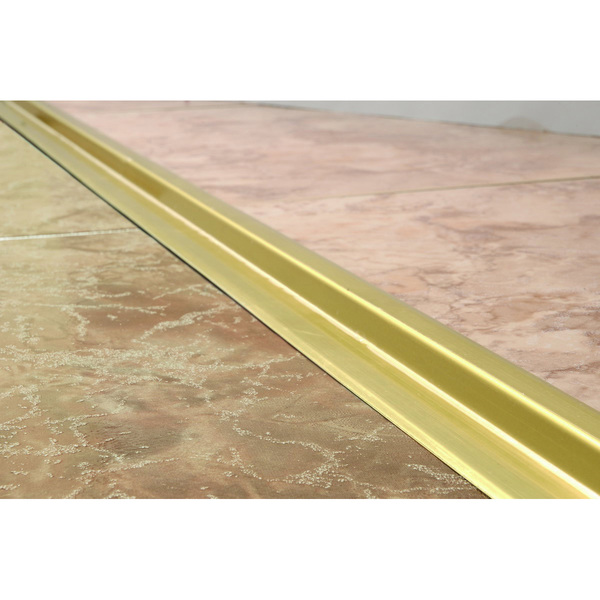 Mod. B8018 Tapajuntas Gres Adhesivo. Latón. 100 cm [Blister 1 tira]