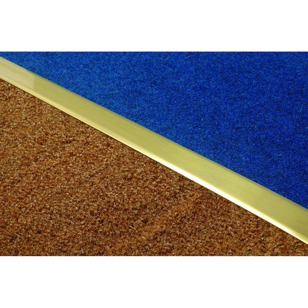 Mod. B8007 Tapajuntas Moqueta Estrecho Adhesivo. Latón. 100 cm [Blister 1 tira]