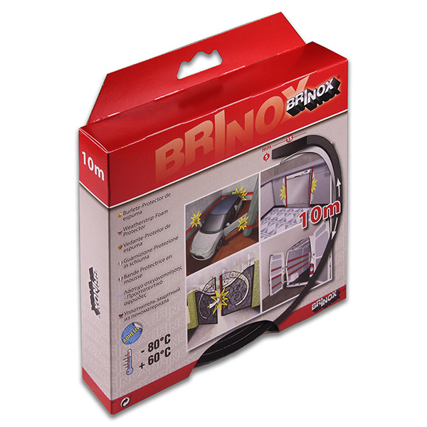 Mod. B8260-N Burlete-Protector de espuma. Negro. 10 m [Caja-display 1 rollo]