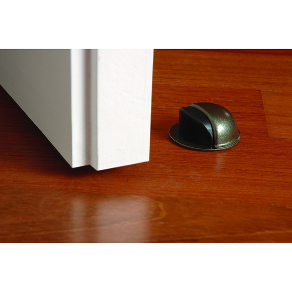 Mod. B9004-I Tope Acero para puertas adhesivo. Bronce. Ø 49 x 22 mm [Blister 1 unidad]