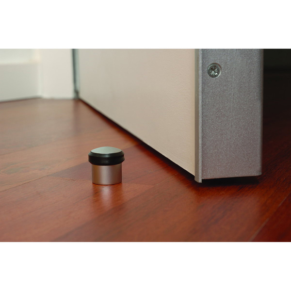 Mod. B9015-F Tope Metálico con Tornillo invisible. Cromado mate. Ø 22 x 26 mm [Blister 1 unidad]