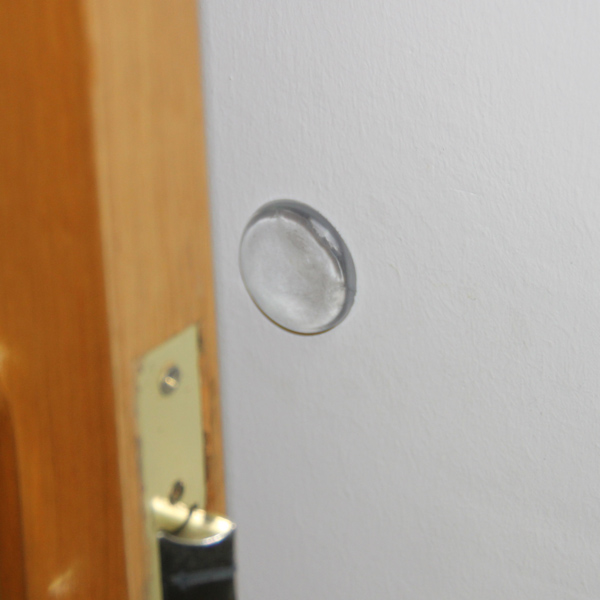 Mod. B9051-H Tope Protector puertas y paredes. Transparente. Ø 40 mm [Blister 2 unidades]