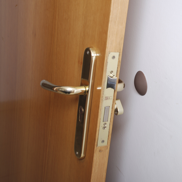 Mod. B9051-B Tope Protector puertas y paredes. Blanco. Ø 40 mm [Blister 3 unidades]