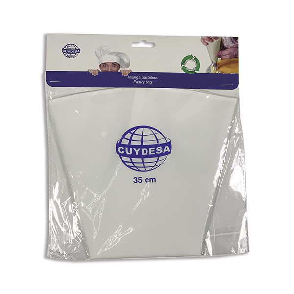 Mod. C33180 Manga pastelera reutilizable. Algodón siliconado. 35 cm [Display 1 unidad]