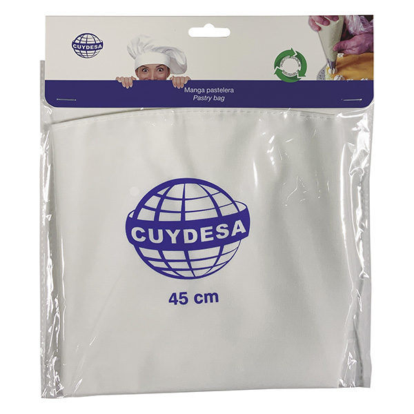 Mod. C33180 Manga pastelera reutilizable. Algodón siliconado. 45 cm [Display 1 unidad]