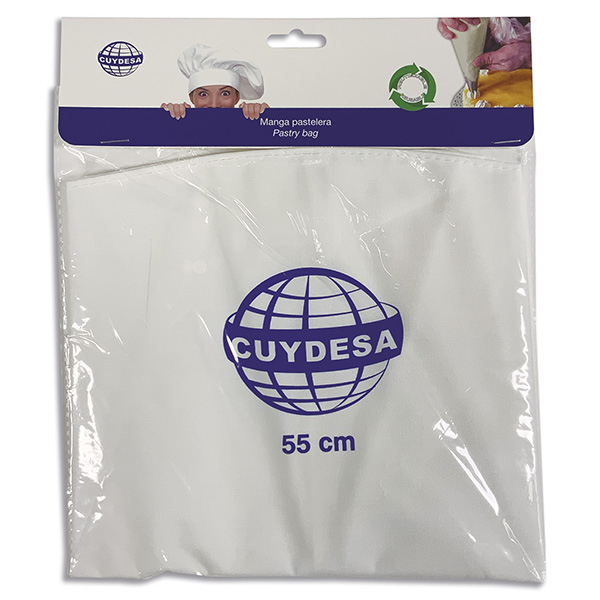 Mod. C33180 Manga pastelera reutilizable. Algodón siliconado. 55 cm [Display 1 unidad]