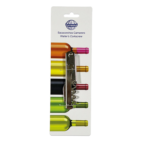 Mod. C50104 Sacacorchos. Cromado. 11 cm [Display 1 unidad]