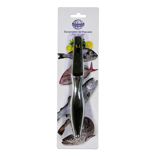Mod. C50284 Escamador de Pescado. Acero Inoxidable. 19 cm [Blister 1 unidad]