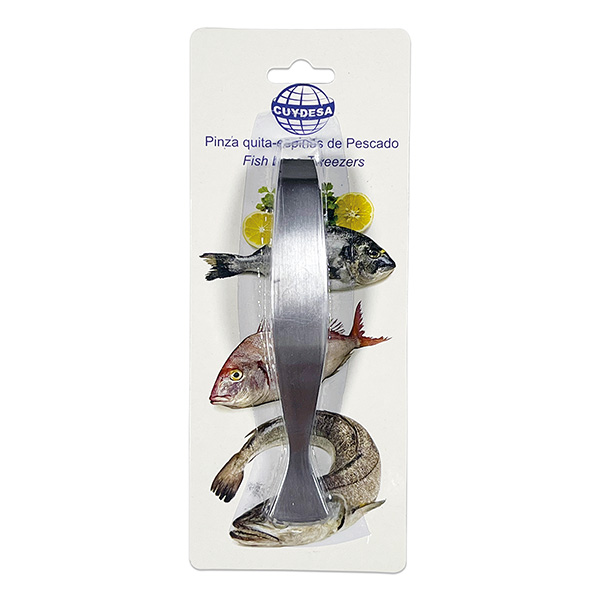 Mod. C50286 Pinza Quita-Espinas de pescado. Inox. Acero Inoxidable. 13 cm [Blister 1 unidad]