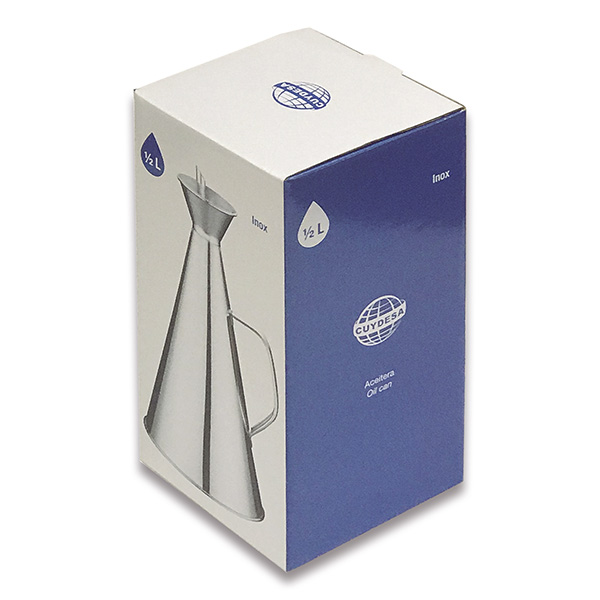 Mod. C50605 Aceitera cocina Antigoteo. Acero Inoxidable. 1/2 litro [Caja]