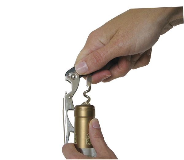 Mod. C50706 Sacacorchos. Negro-Burdeos. 12,5 cm [Display 1 unidad]