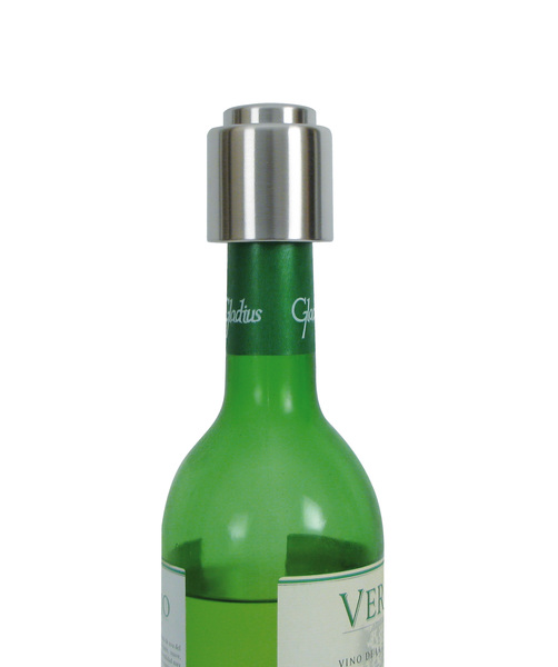 Mod. C50710 Tapón Botellas. Acero Inoxidable. Ø 4 x 4,5 cm [Caja-display]