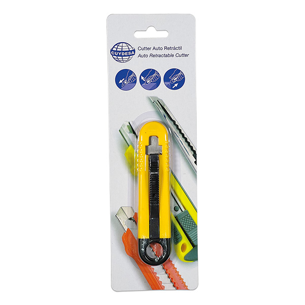 Mod. C50806 Cutter. Amarillo. 13 cm [Blister 1 unidad]