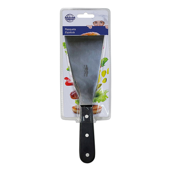 Mod. C50911 Rasqueta Plancha. Acero Inoxidable. 8 cm [Blister 1 unidad]