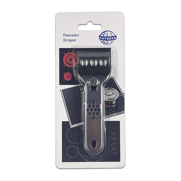 Mod. C50915 Rascador vitrocerámica. Inox. 13x4 cm [Blister 1 unidad]
