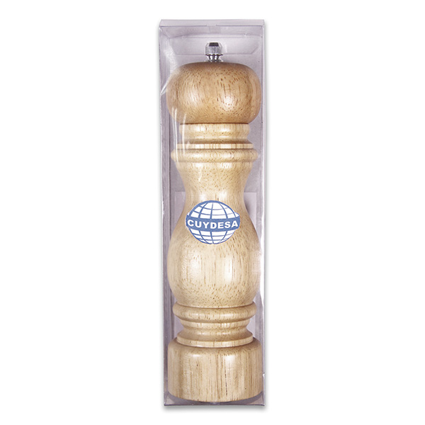Mod. C51007 Molinillo pimienta madera. Mecanismo cerámico. 8"- 20 cm [Caja]