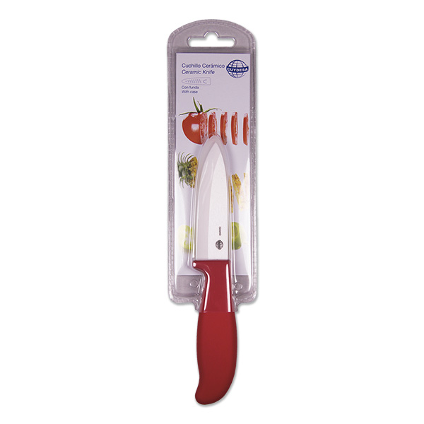 Mod. C51310 Cuchillo "Cerámico" con funda. Patatero [Blister 1 unidad]
